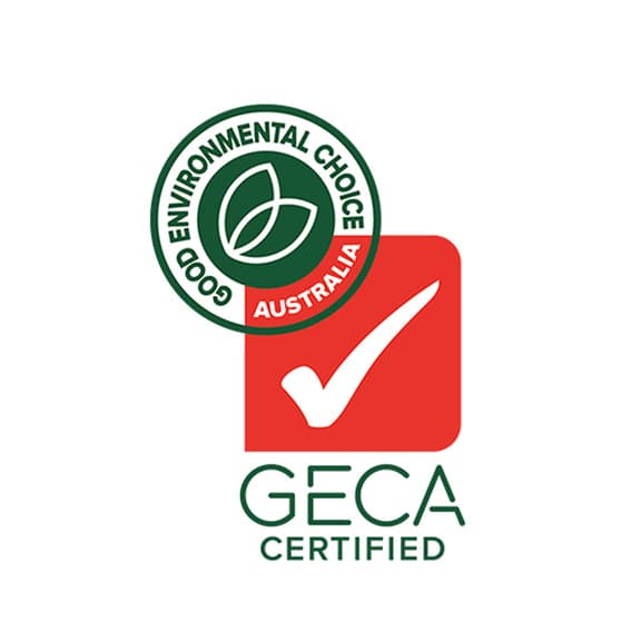 Good Environmental Choice Australia (GECA) certified